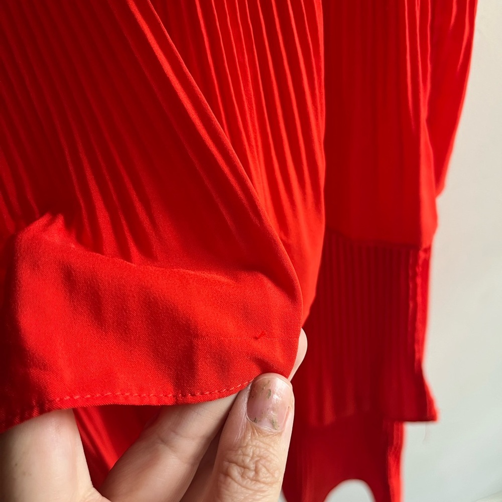 ESSENTIEL ANTWERP Valentina Ruffled Red Dress Size 36 - Picture 8 of 8